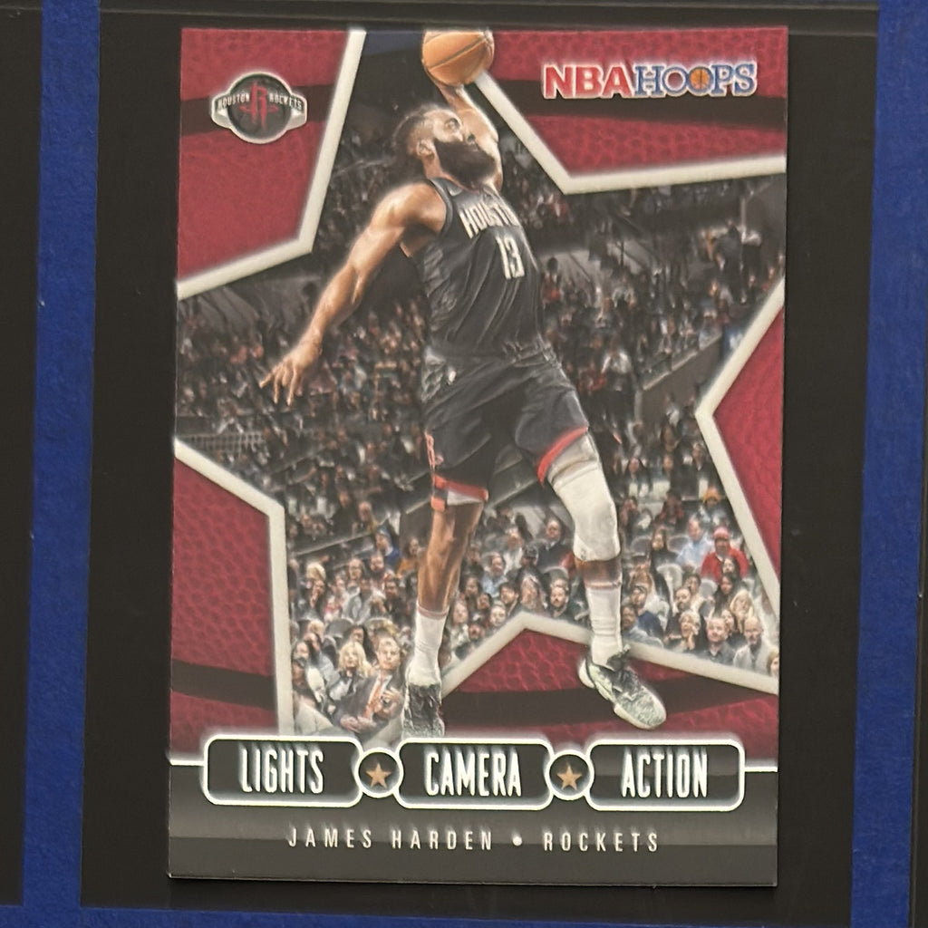 2020-21 Panini NBA Hoops Lights Camera Action James Harden #21 — front view