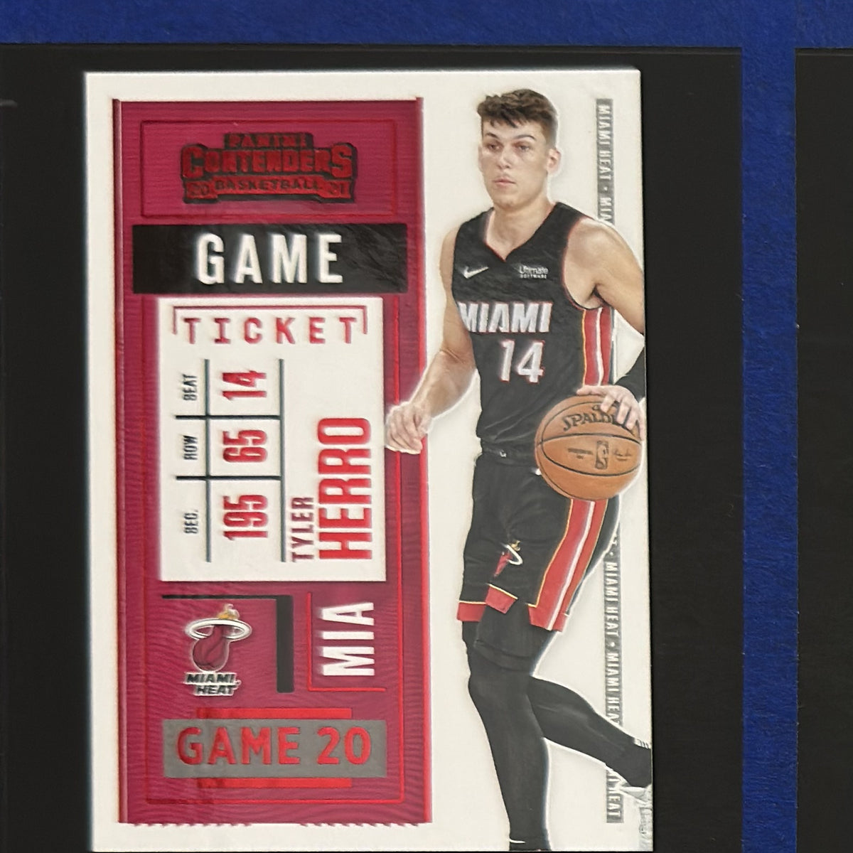 2020-21 Panini Contenders Game Ticket Tyler Herro #4 — front view
