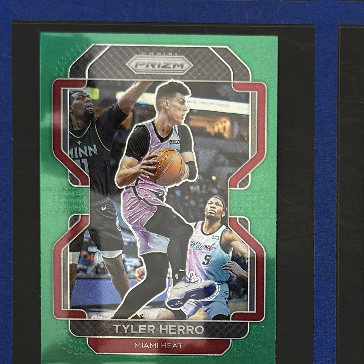 2021-22 Panini Prizm Green Prizm Tyler Herro #227 — front view
