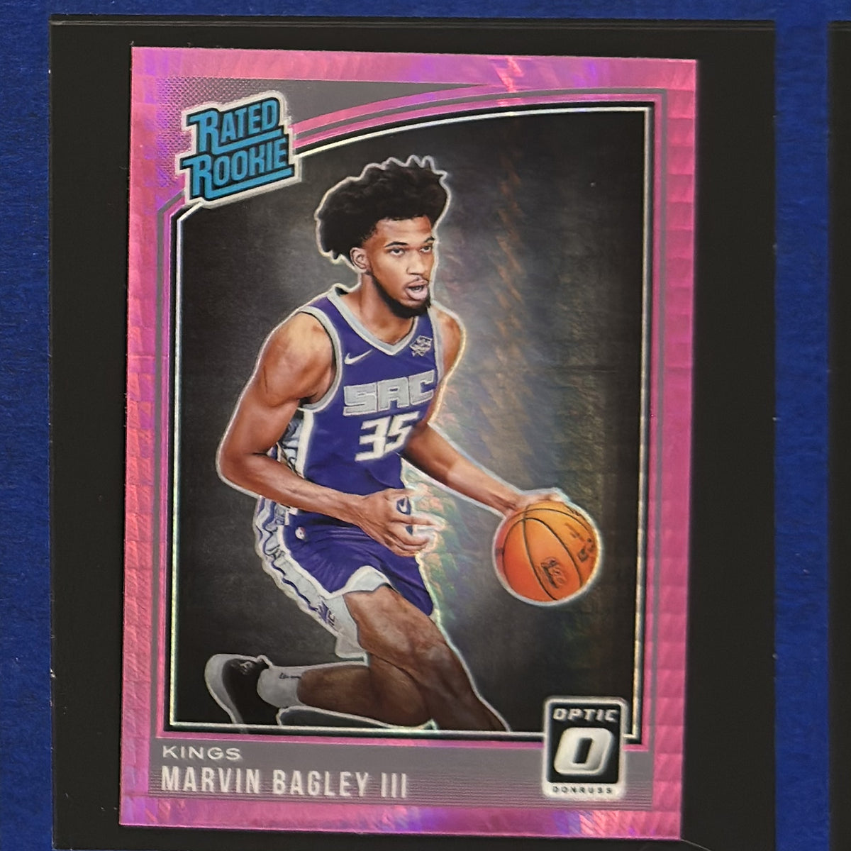 2018-19 Panini Donruss Optic Rated Rookie Hyper Pink Prizm Marvin Bagley III RC #168 — front view