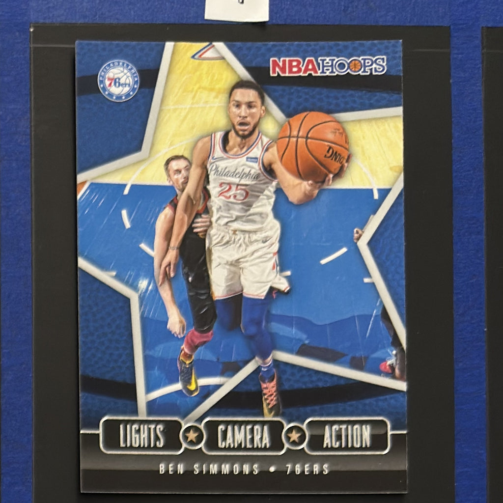 2020-21 Panini NBA Hoops Lights Camera Action Ben Simmons #11 — front view