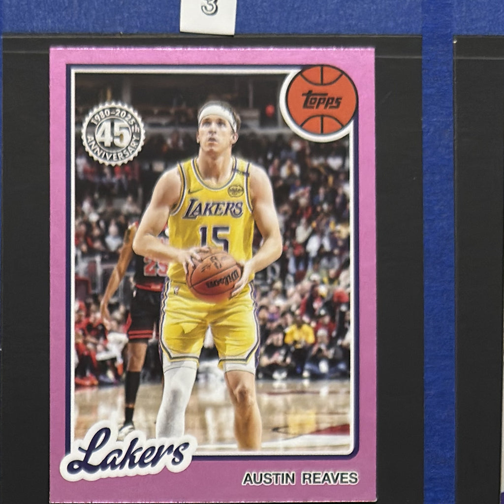 2025-26 Topps 1980-81 Topps Basketball Pink Austin Reaves #80BK-6 — front view