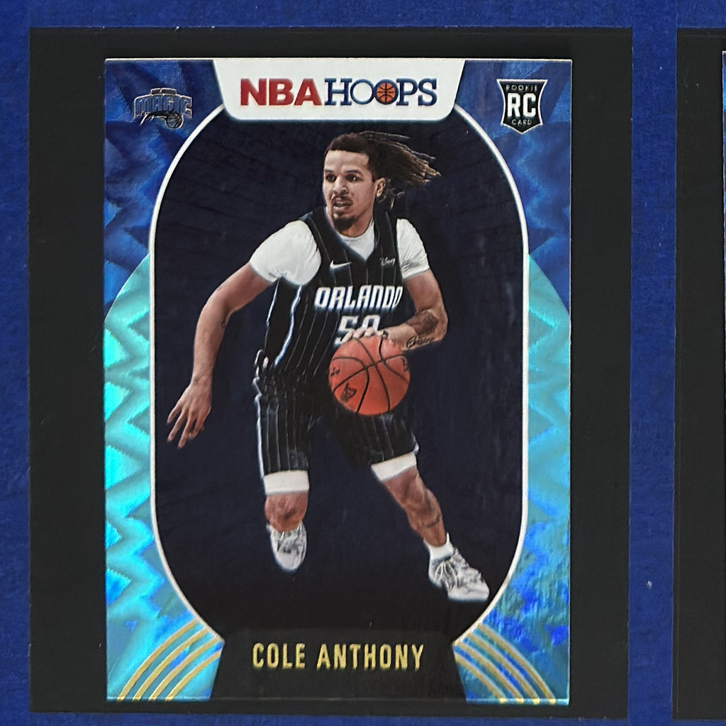 2020-21 Panini NBA Hoops Teal Explosion Cole Anthony RC #234 — front view