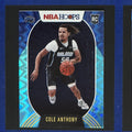 2020-21 Panini NBA Hoops Teal Explosion Cole Anthony RC #234 — front view