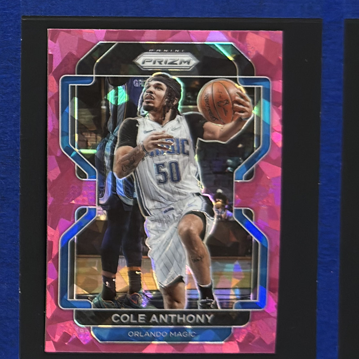2021-22 Panini Prizm Pink Ice Prizm Cole Anthony #121 — front view