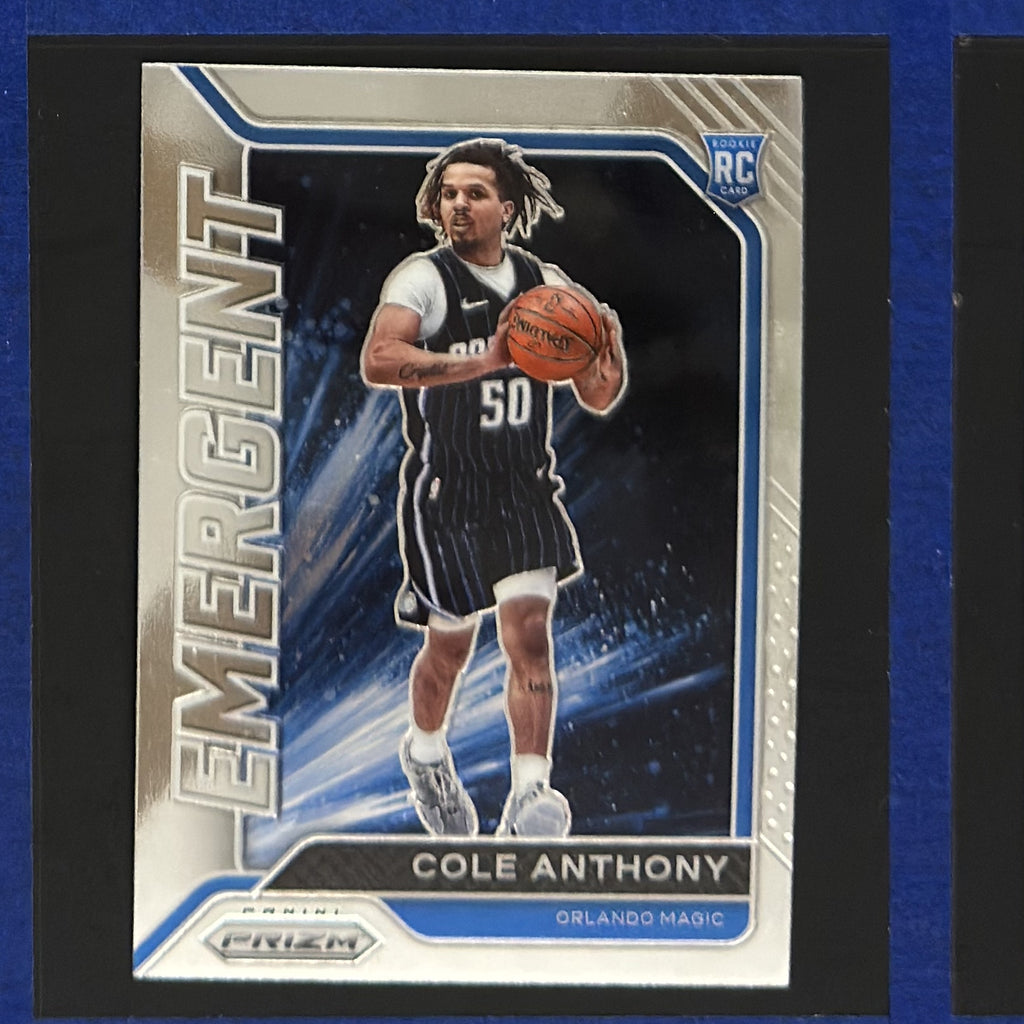 2020-21 Panini Prizm Emergent Cole Anthony RC #21 — front view