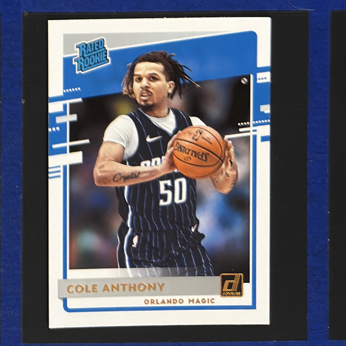 2020-21 Panini Donruss Rated Rookie Cole Anthony RC #208 — front view