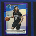 2020-21 Panini Donruss Optic Rated Rookie Purple Prizm Cole Anthony RC #165 — front view