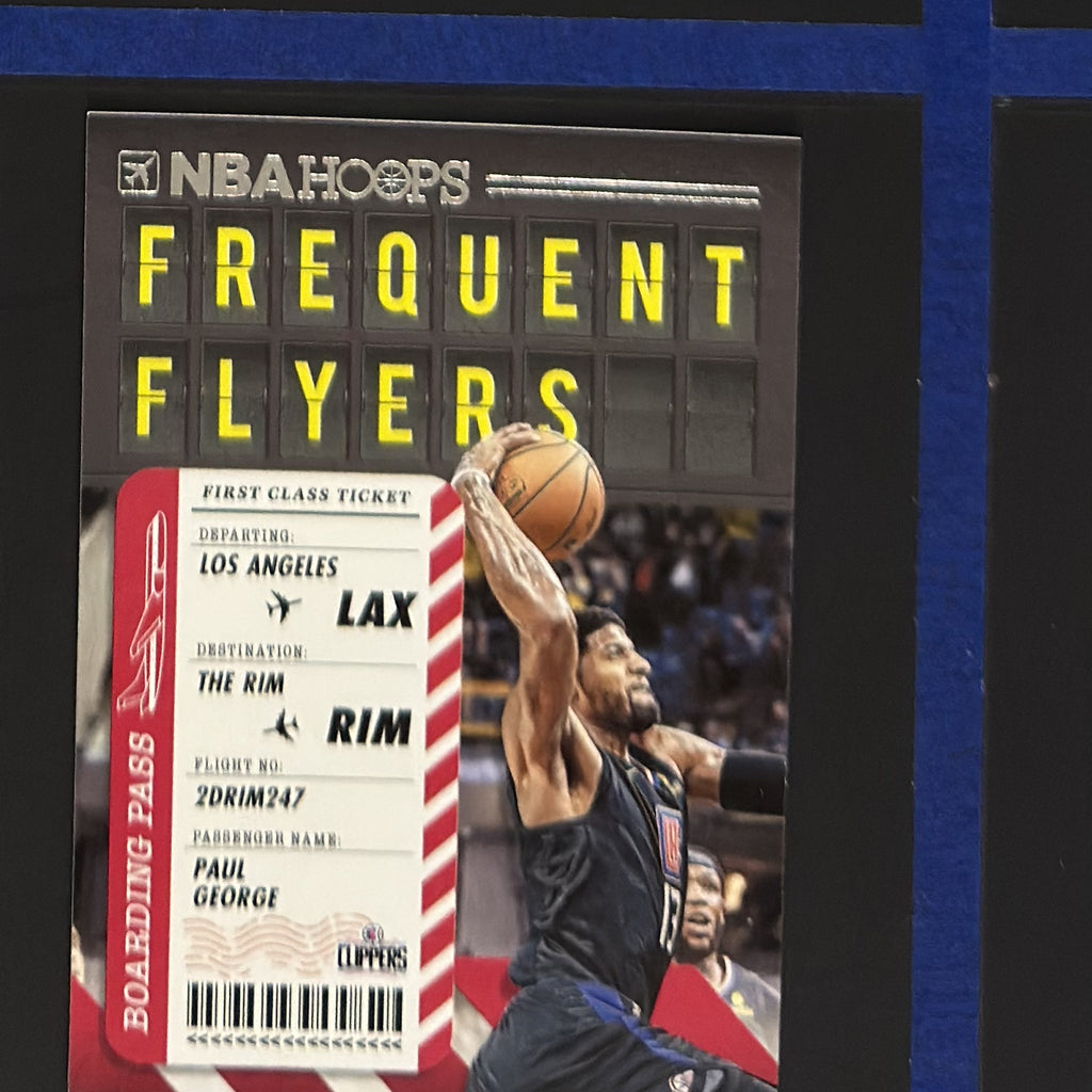 2020-21 Panini NBA Hoops Frequent Flyers Paul George #6 — front view