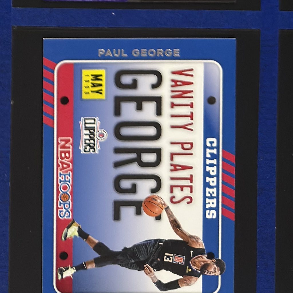 2020-21 Panini NBA Hoops Vanity Plates Paul George #8 — front view