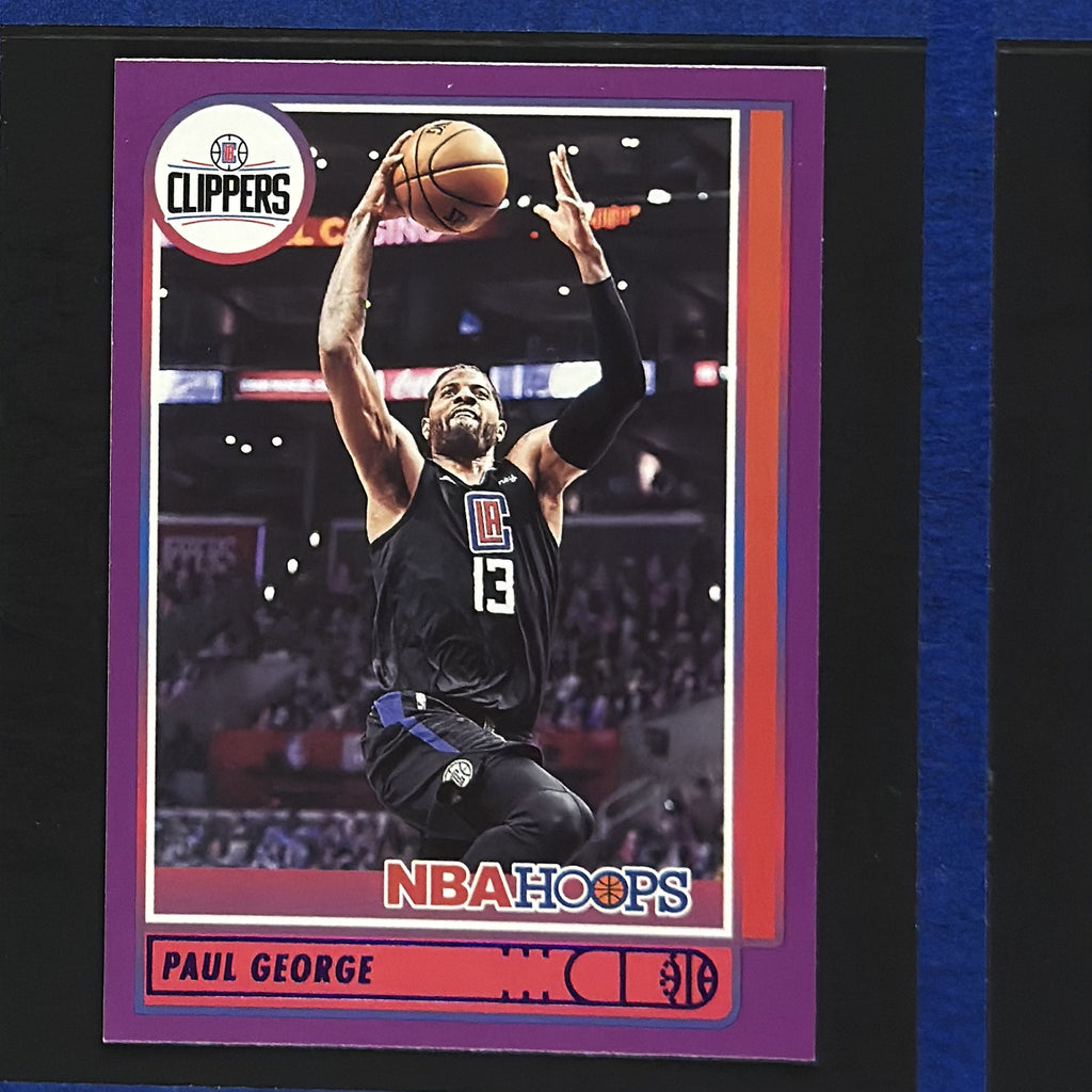 2021-22 Panini NBA Hoops Purple Paul George #86 — front view
