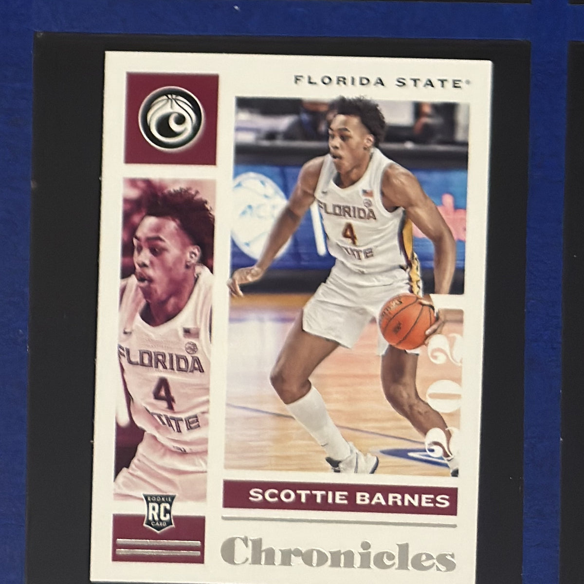 2021 Panini Chronicles Draft Picks Scottie Barnes RC #7 — front view