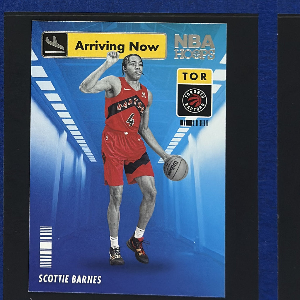 2021-22 Panini NBA Hoops Arriving Now Scottie Barnes RC #15 — front view