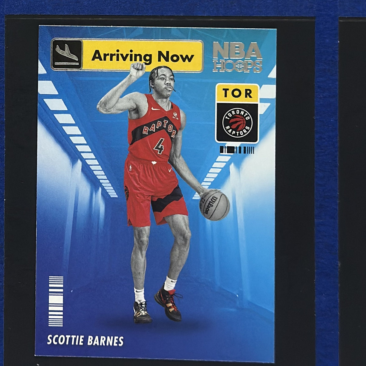 2021-22 Panini NBA Hoops Arriving Now Scottie Barnes RC #15 — front view