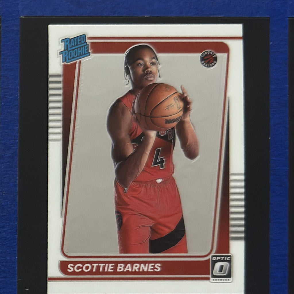 2021-22 Panini Donruss Optic Rated Rookie Scottie Barnes RC #186 — front view