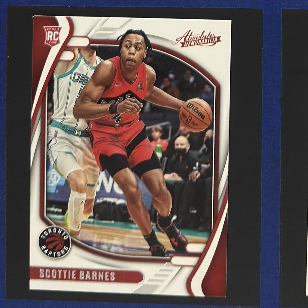 2021-22 Panini Chronicles Absolute Memorabilia Scottie Barnes RC #225 — front view