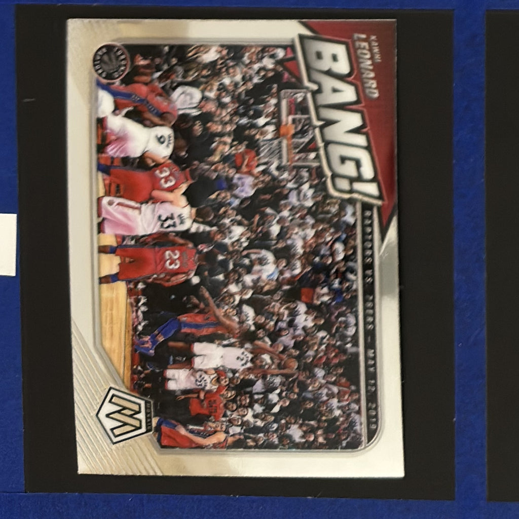2020-21 Panini Mosaic Bang! Kawhi Leonard #8 — front view