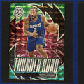 2023-24 Panini Mosaic Thunder Road Green Mosaic Kawhi Leonard #1 — front view