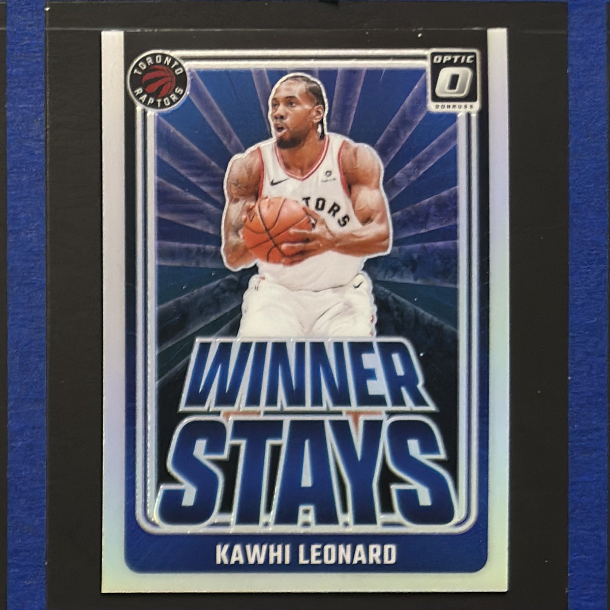 2024-25 Panini Donruss Optic Winner Stays Silver Kawhi Leonard #8 — front view