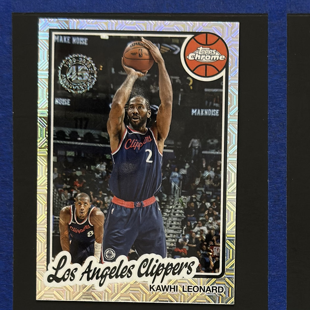 2025-26 Topps Chrome 45th Anniversary Mojo Kawhi Leonard #TC-KL — front view