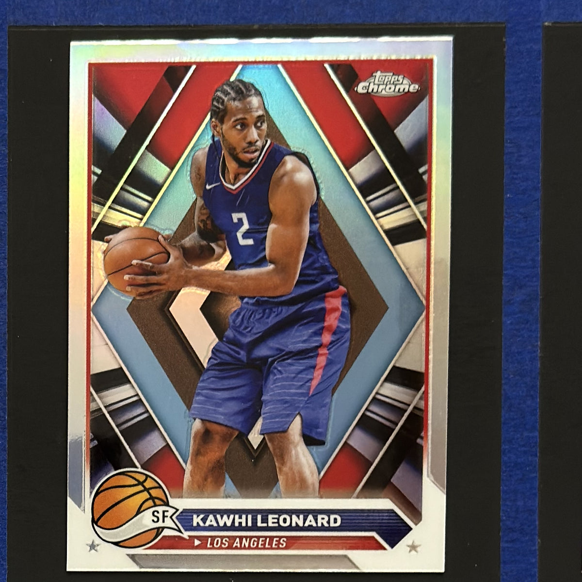2023-24 Topps Chrome Refractor Kawhi Leonard #93 — front view