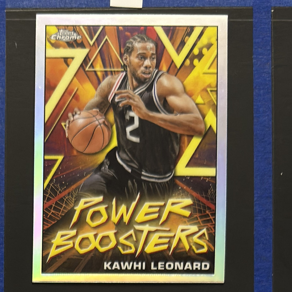 2023-24 Topps Chrome Power Boosters Refractor Kawhi Leonard #PB-11 — front view