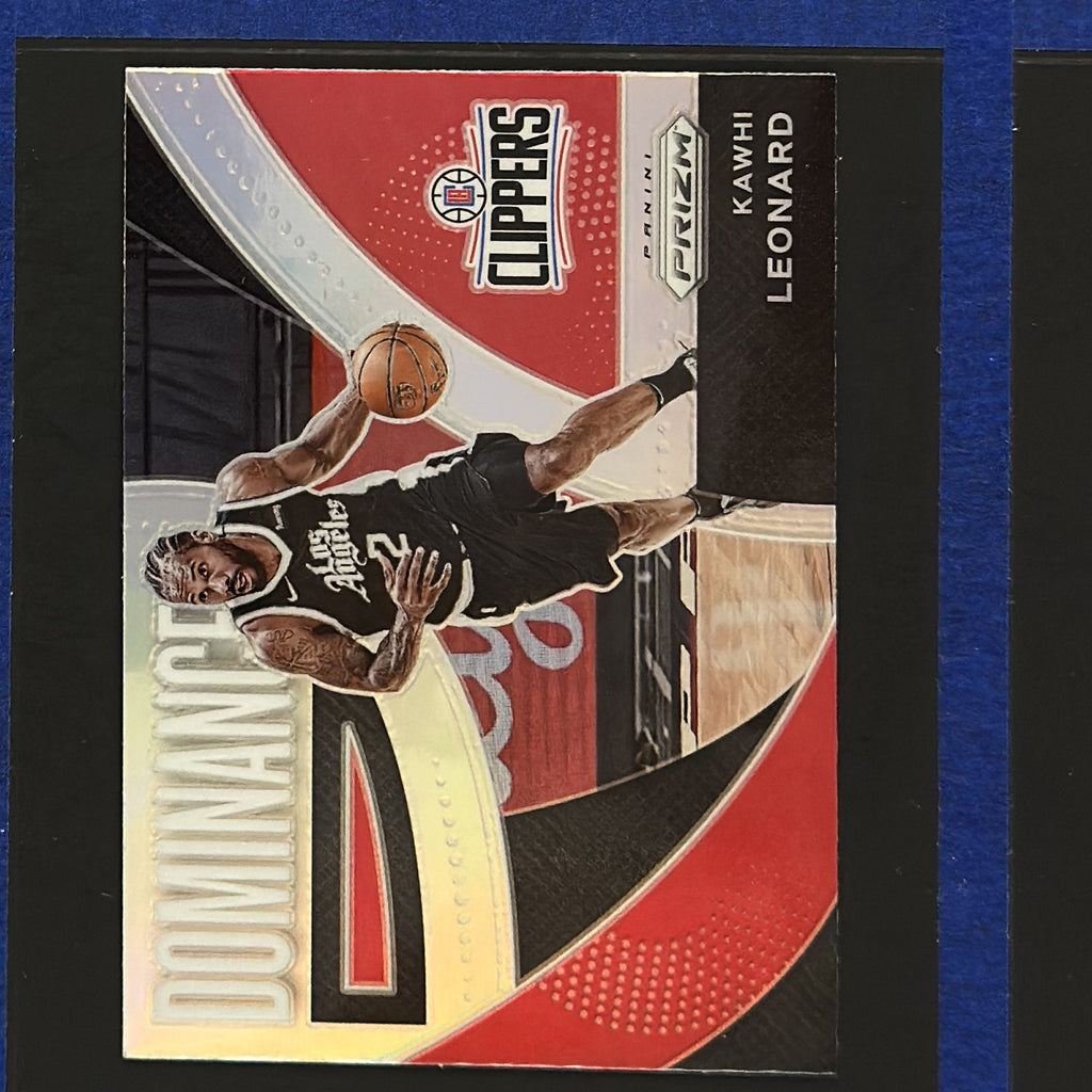 2021-22 Panini Prizm Dominance Silver Kawhi Leonard #22 — front view