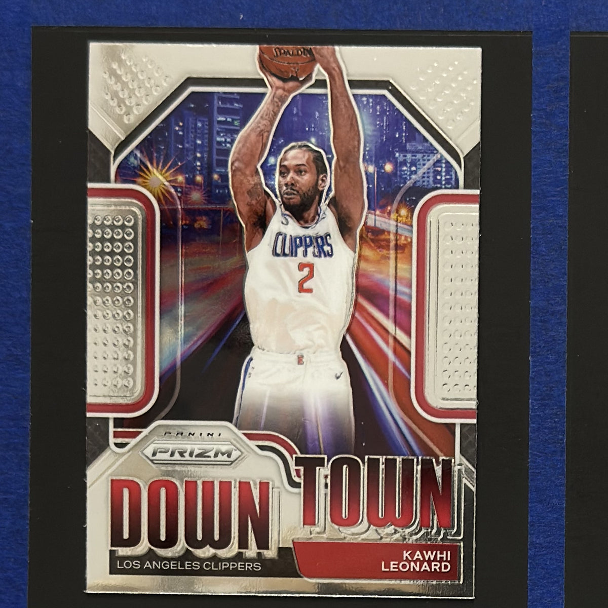 2020-21 Panini Prizm Downtown Bound Kawhi Leonard #14 front
