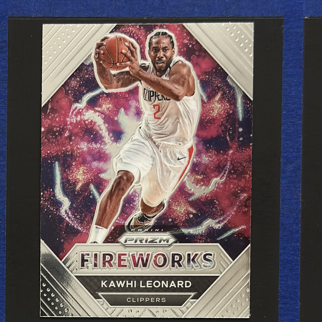 2020-21 Panini Prizm Fireworks Kawhi Leonard #26 — front view