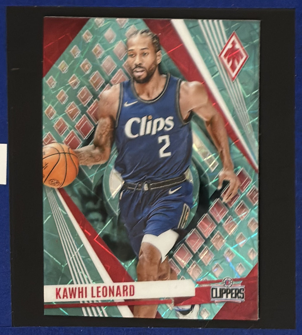 2023-24 Panini Phoenix Teal Lazer Kawhi Leonard #96 — front view