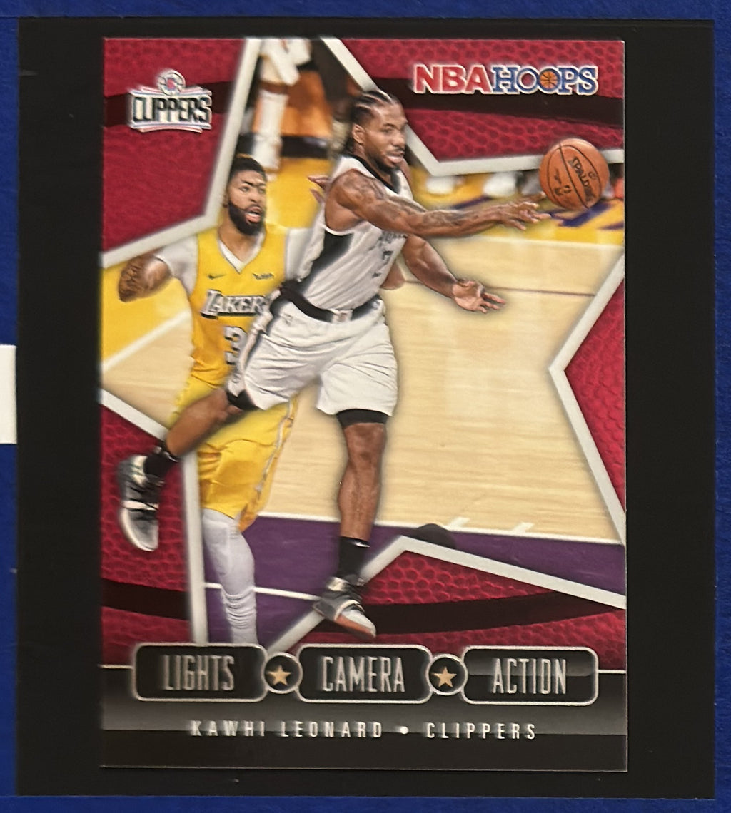 2020-21 Panini NBA Hoops Lights Camera Action Kawhi Leonard #19 front