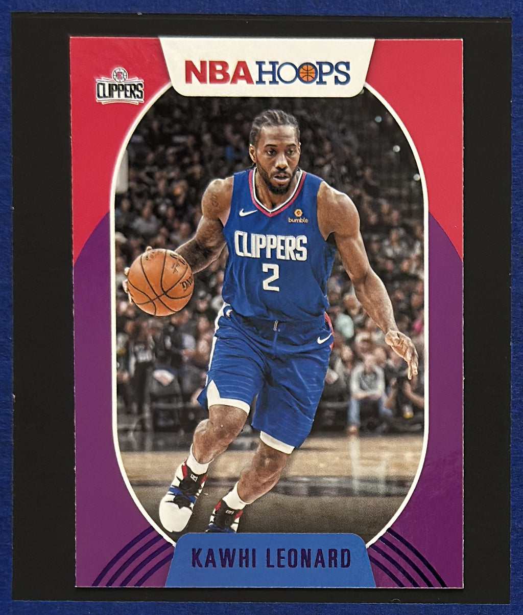 2020-21 Panini NBA Hoops Purple Kawhi Leonard #117 front