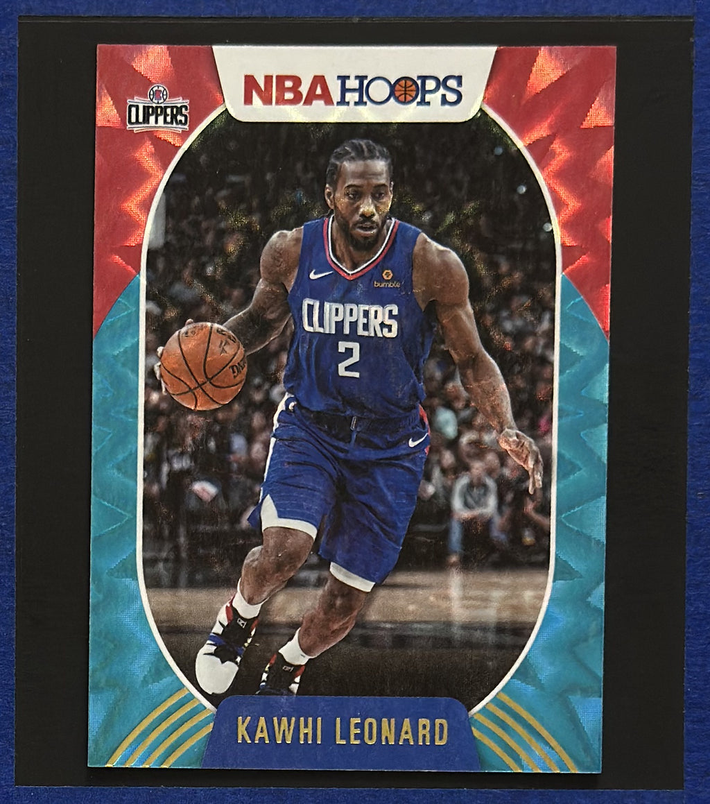 2020-21 Panini NBA Hoops Teal Explosion Kawhi Leonard #117 front