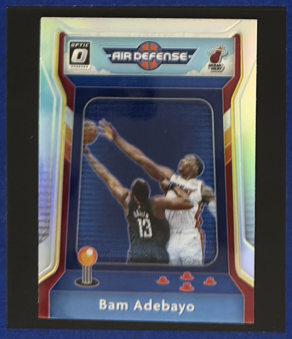 2020-21 Panini Donruss Optic Silver Air Defense Bam Adebayo #2 — front view