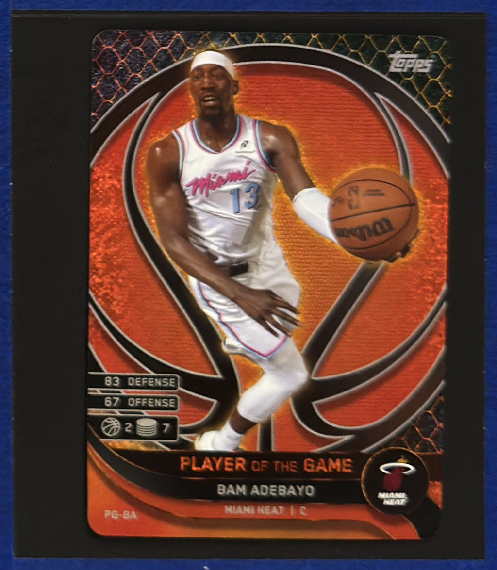 2025-26 Topps Match Attax Player of the Game Bam Adebayo #PG-BA front