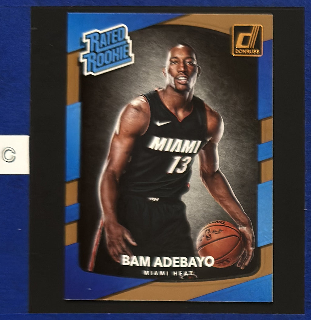 2017-18 Panini Donruss Rated Rookie Bam Adebayo RC #187 front