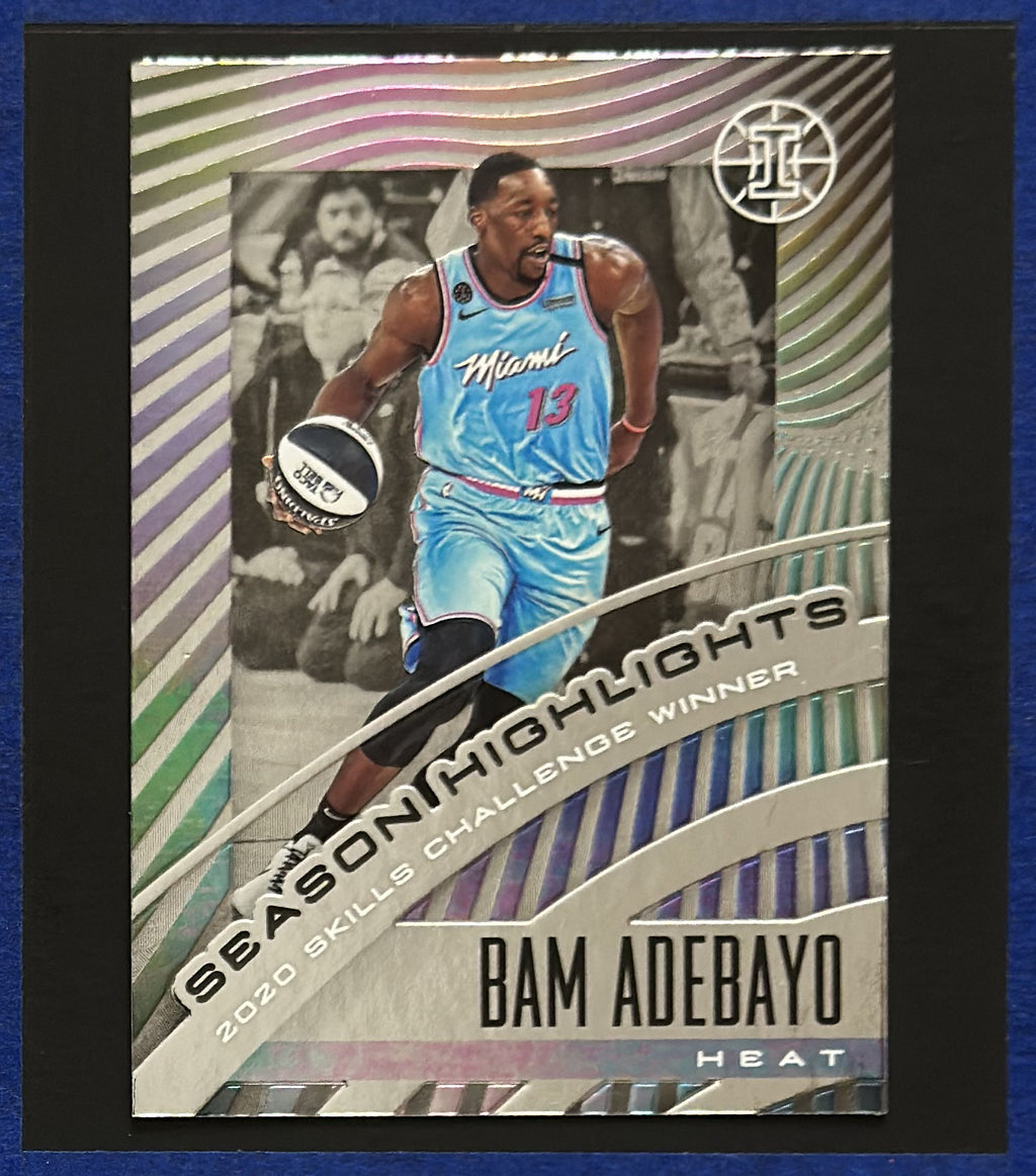 2019-20 Panini Illusions Season Highlights Bam Adebayo #22 front