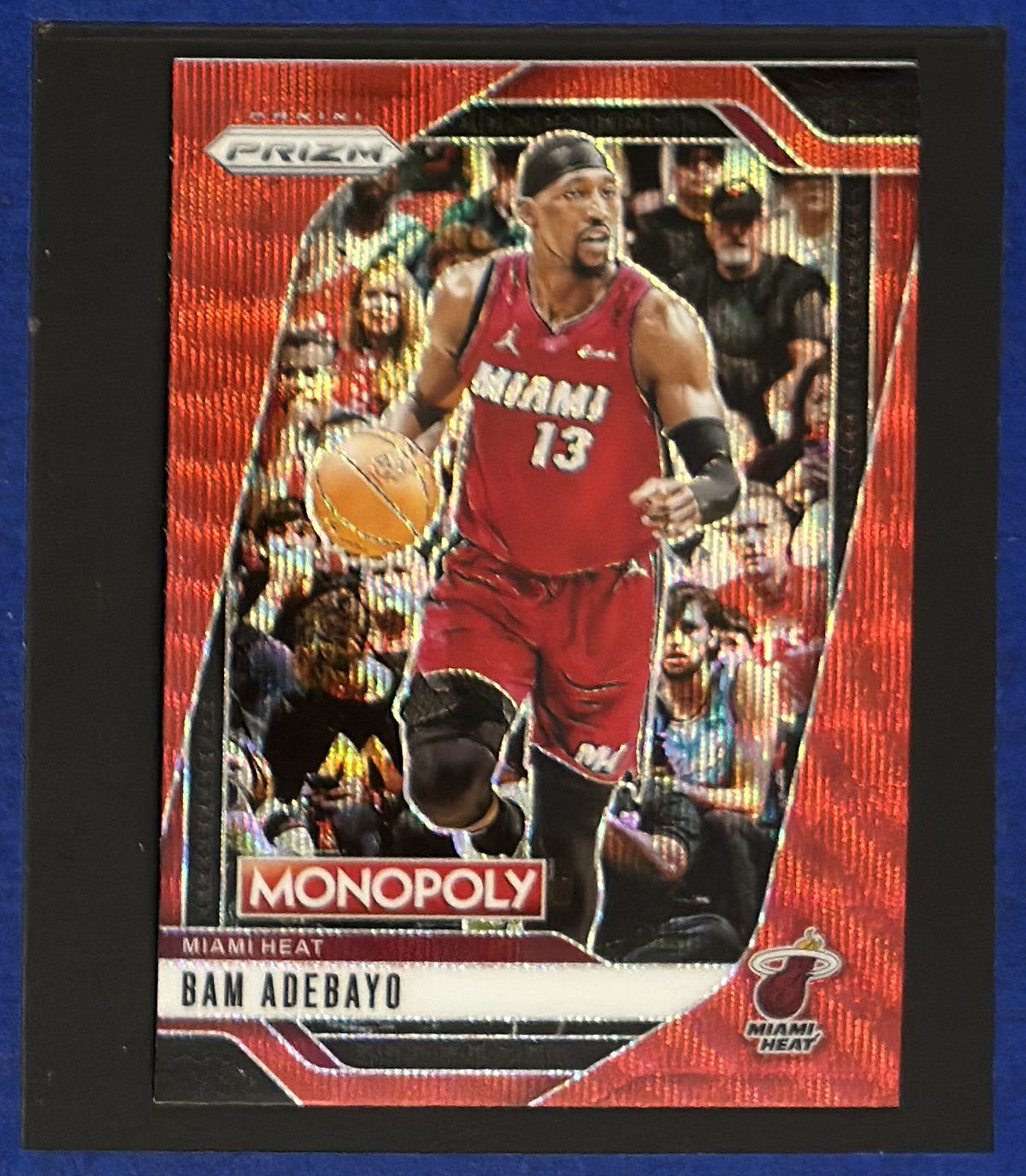 2024-25 Panini Prizm Monopoly Red Wave Bam Adebayo #29 front