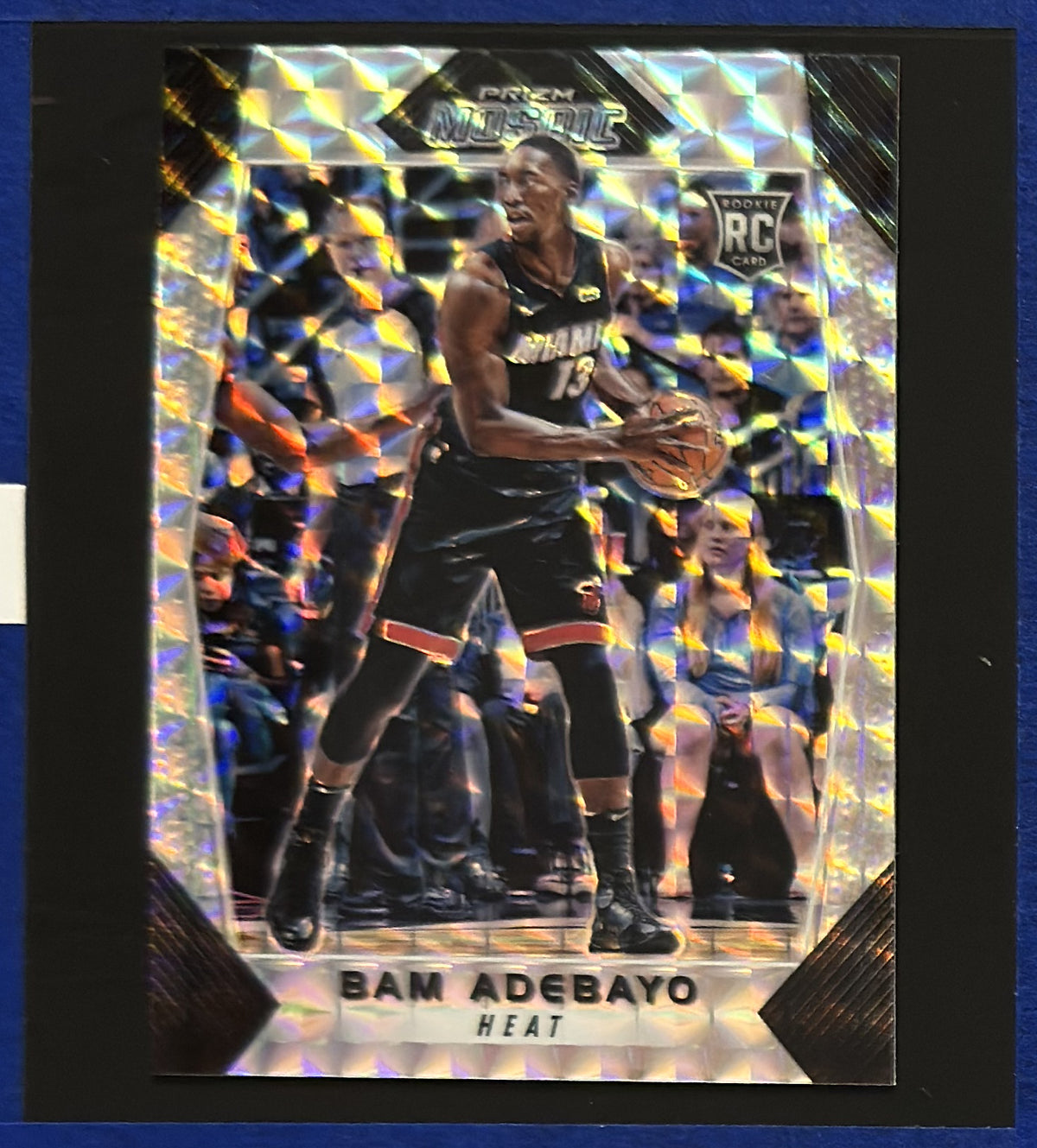 2017-18 Panini Prizm Mosaic Bam Adebayo RC #86 front
