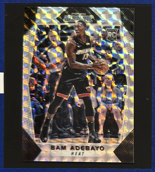 2017-18 Panini Prizm Mosaic Bam Adebayo RC #86 front