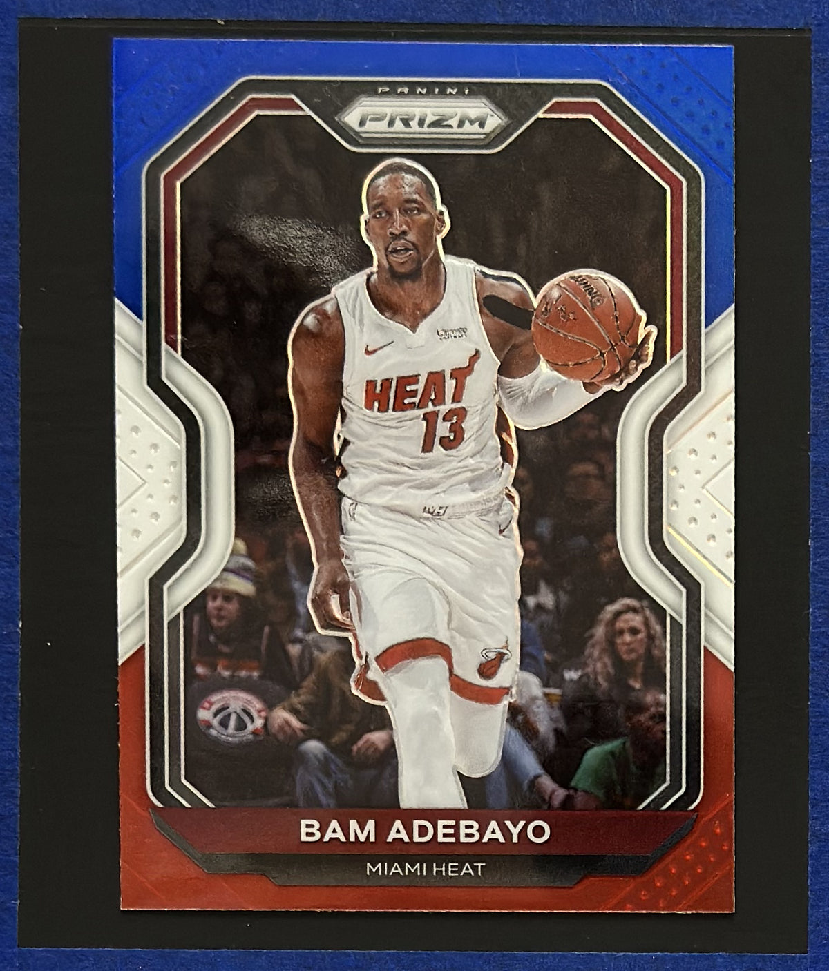 2020-21 Panini Prizm Red White Blue Bam Adebayo #138 — front view