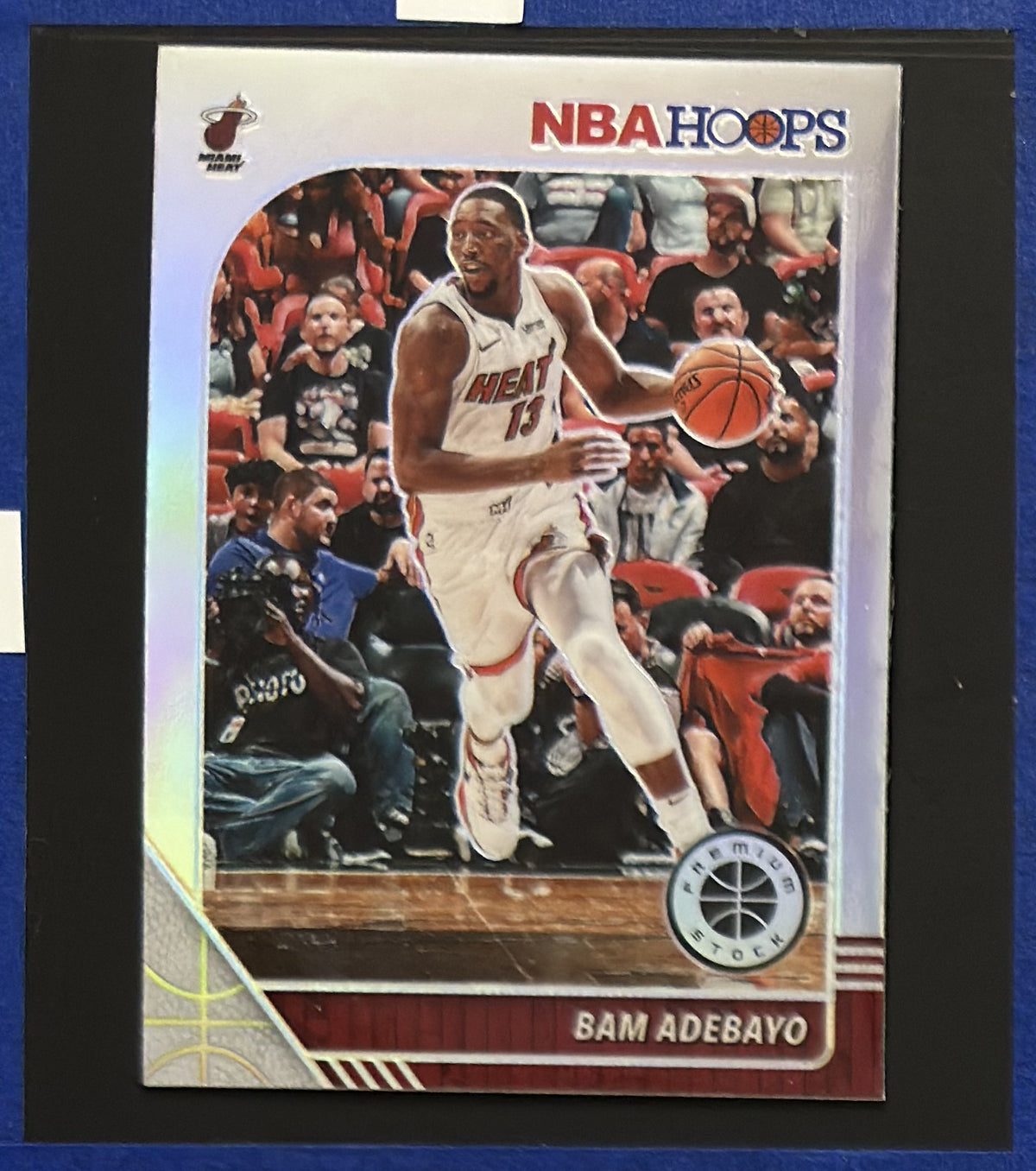 2019-20 Panini NBA Hoops Premium Stock Silver Laser Bam Adebayo #95 front