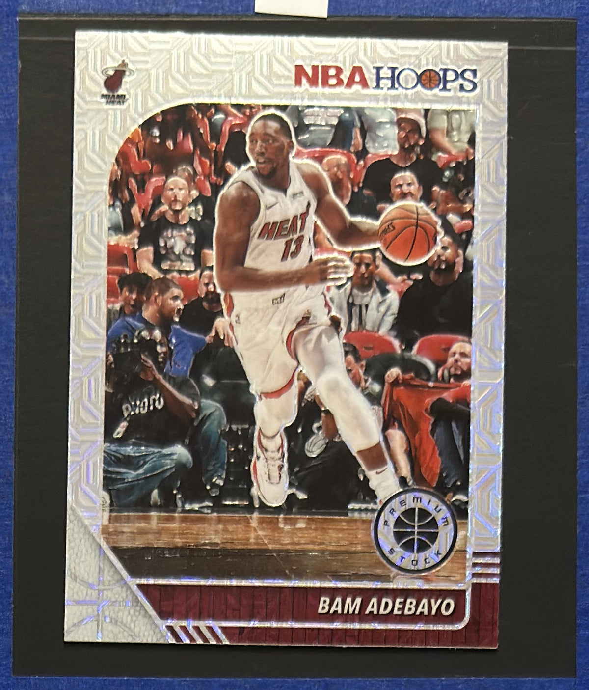 2019-20 Panini NBA Hoops Premium Stock Silver Mojo Bam Adebayo #95 front