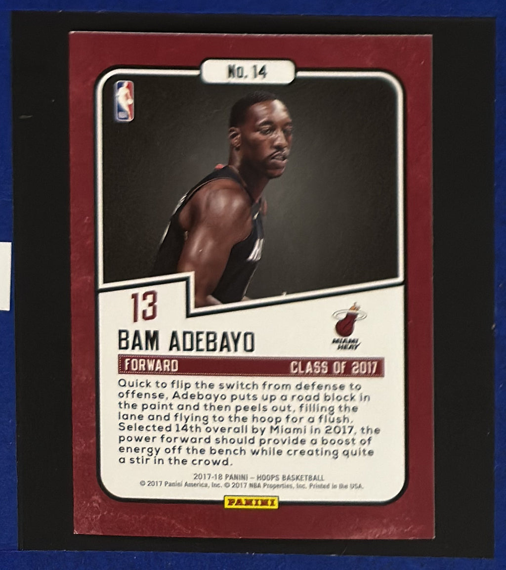 2017-18 Panini NBA Hoops Class of 2017 Bam Adebayo #14 back