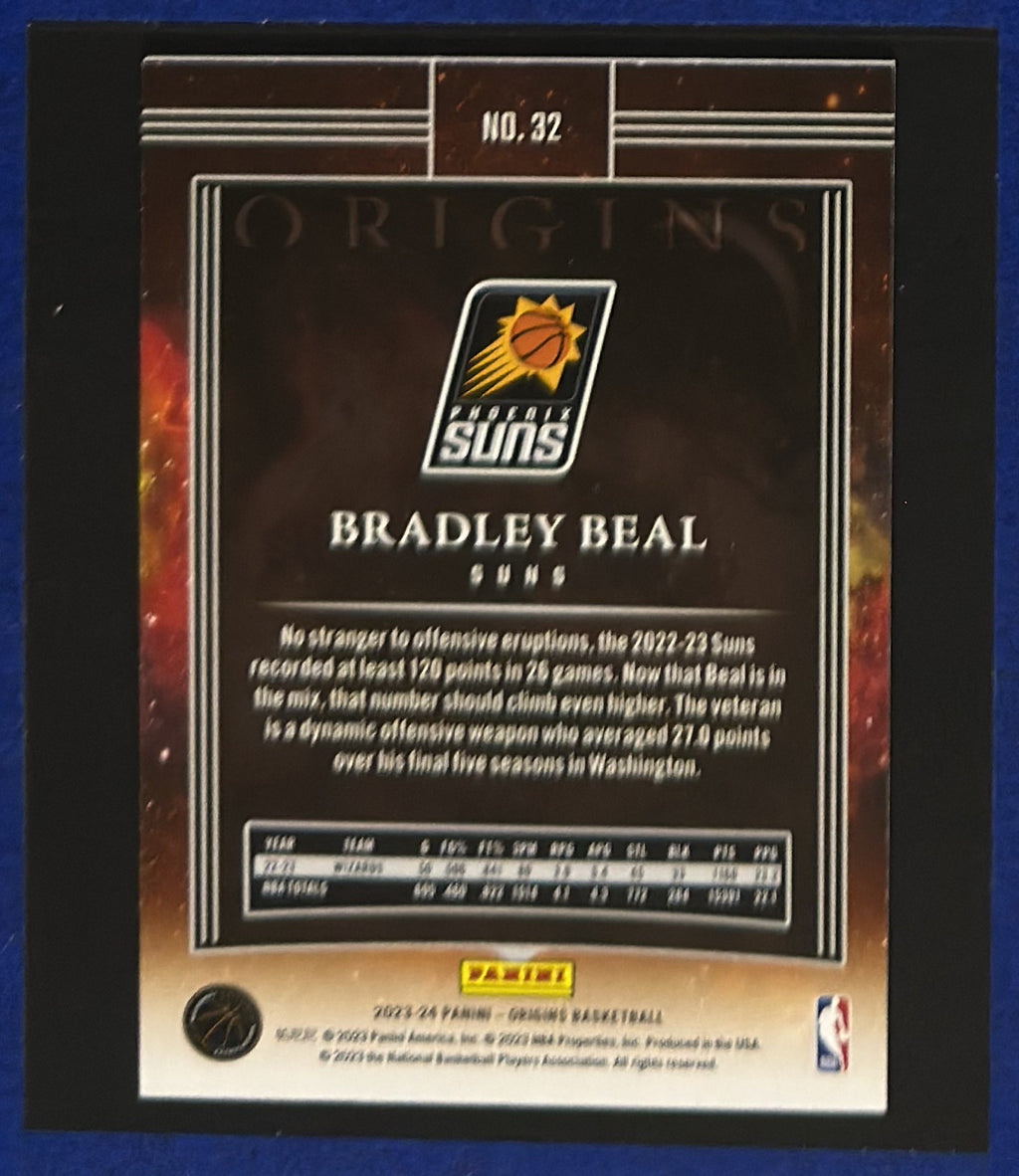 2023-24 Panini Origins Bradley Beal #32 back