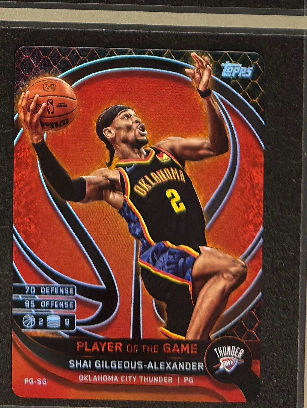 2025-26 Topps Match Attax Player of the Game Shai Gilgeous-Alexander #PG-SG — front view