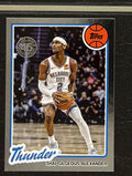 2025-26 Topps 1980-81 Topps Basketball Shai Gilgeous-Alexander #80BK-91 — front view