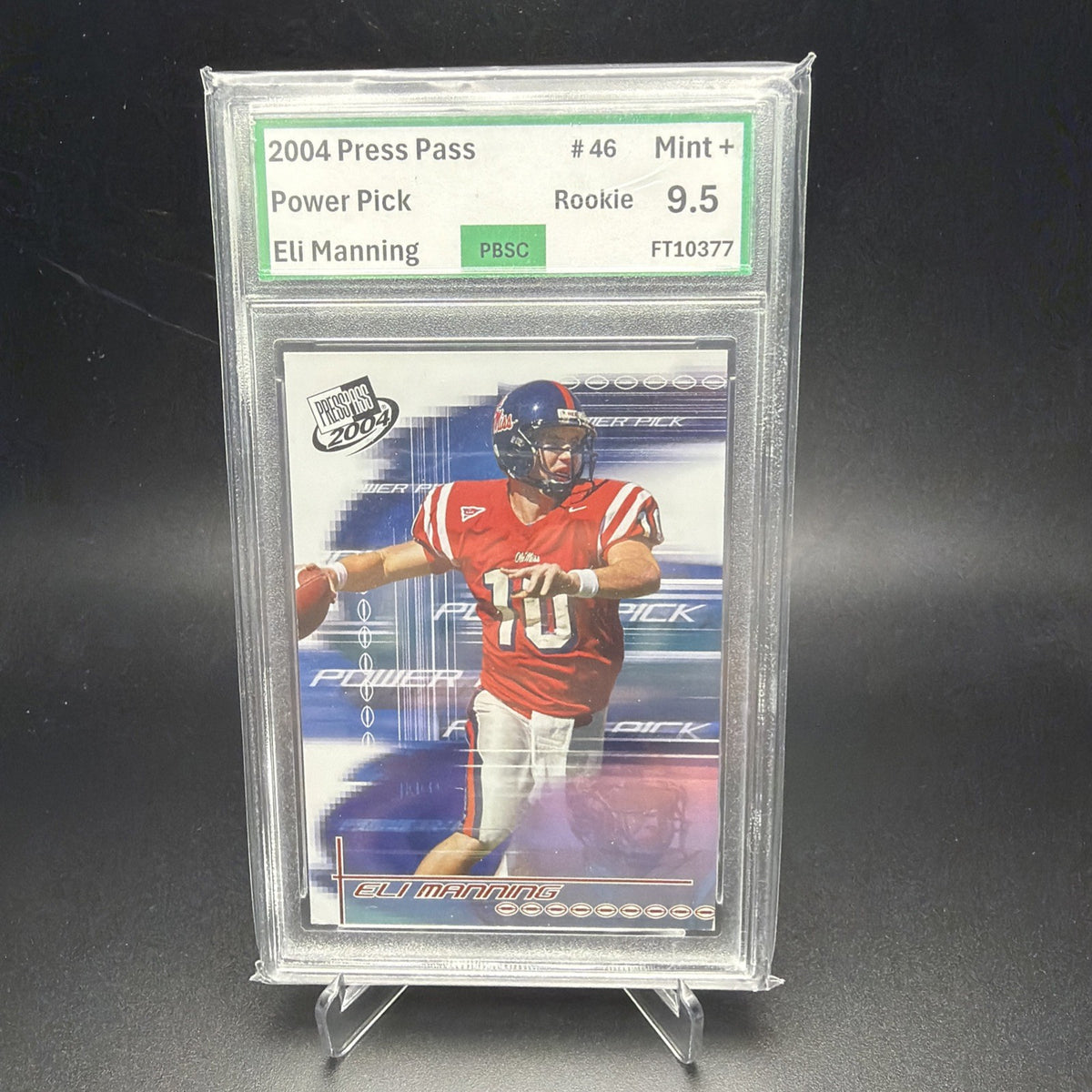 2004 Press Pass Eli Manning #46 Rookie RC PBSC 9.5 — photo 1 of 2