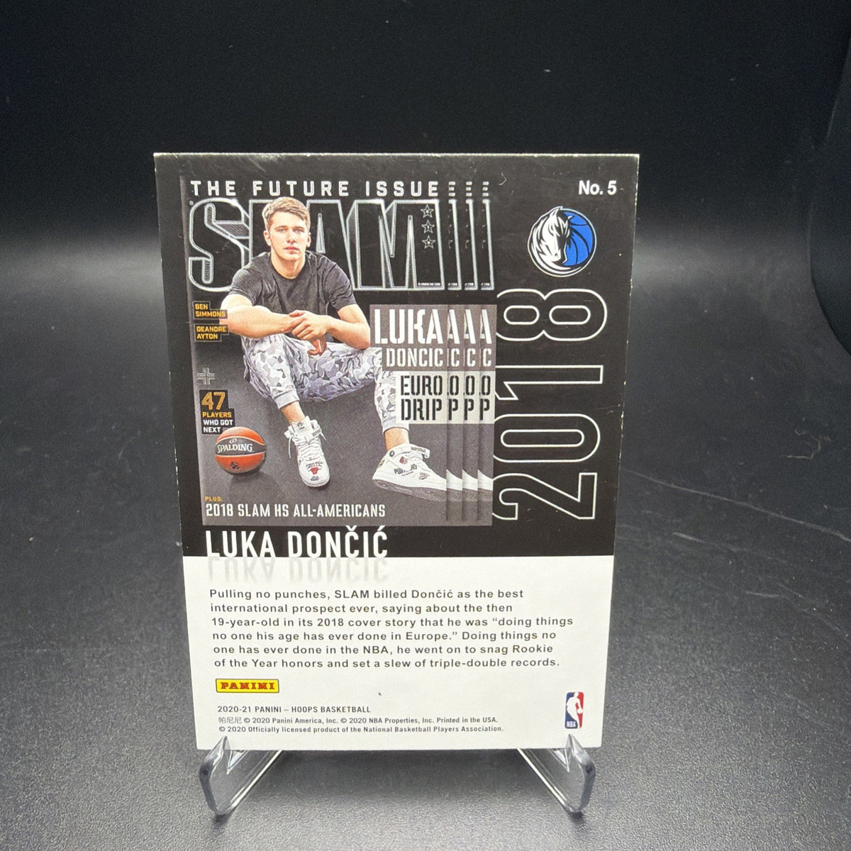 Luka Doncic 2020-21 NBA Hoops Winter SLAM Magazine HOLO — photo 2 of 2