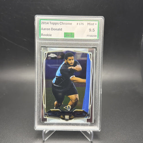 2014 Topps Chrome #175 Aaron Donald RC Rookie PBSC 9.5 MINT RAMS DPOY DROY — photo 1 of 2